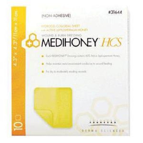 Derma Sciences Medihoney Adhesive 4.5" x 4.5" HCS Sheet