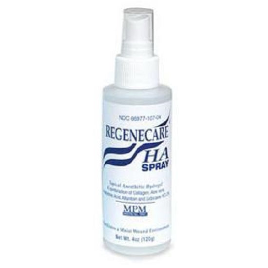 MPM Medical Regenecare HA Topical Anesthetic Hydrogel Spray with Lidocaine HCI 4Oz Bottle