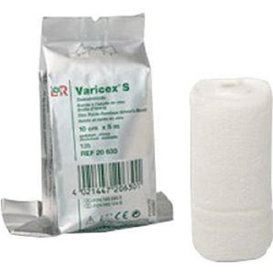 Varicex F Zinc Paste Unna Boot Bandage with 100% Cotton Selvedges - White