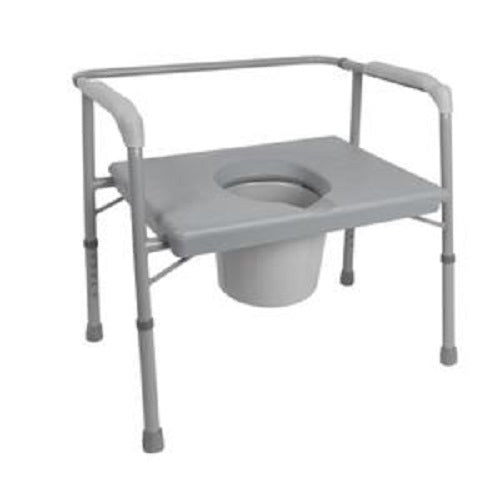 PMI Probasics Bariatric Patient Commode with Extra Wide Seat- Gray