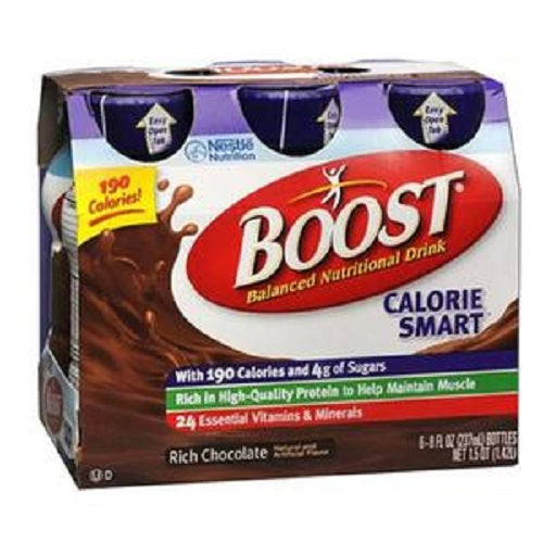 Nestle Boost Calorie Smart Rich Chocolate Nutritional Drink: 8 oz