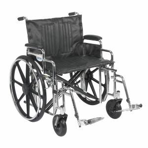 Drive Medical Sentra Wheelchair with Detachable Desk Arms and Elevating Legrest