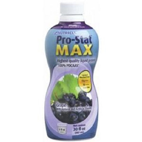 Medical Nutrition Pro-Stat Max Whey-Based Liquid Protein Supplement Grape Flavor