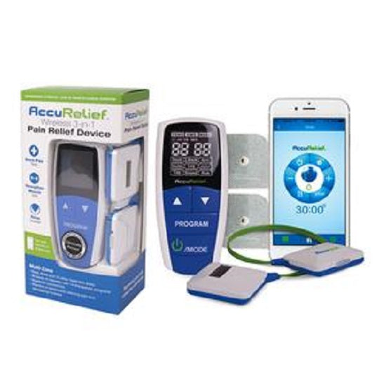 Carex AccuRelief Wireless 3-in-1 Pain Relief TENS Device