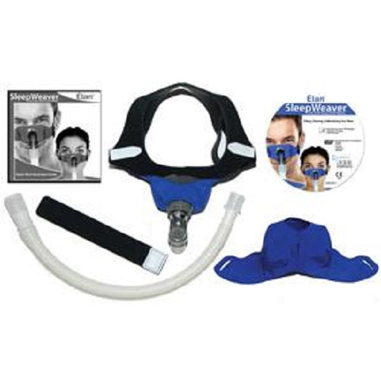 SleepWeaver Elan CPAP Nasal Mask Starter Kit: Blue