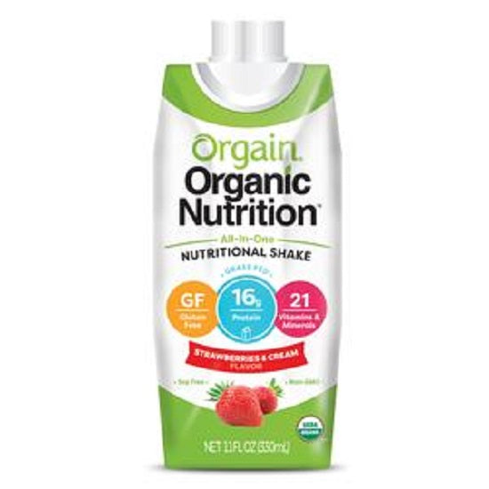 Orgain Organic Nutrition Strawberries and Cream Nutritional Shake