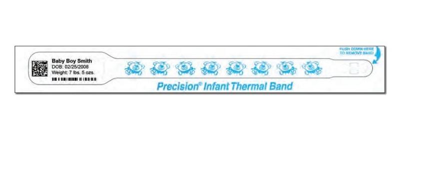 Brady Precision Infant Direct Thermal Wristbands - Dissecting Tool, 2 mm, CRS, Diamond Ball, EX, Size S, UCSF - 7710-11-PDL