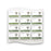 12-Place Wall Mount Business Card Holder 12-Place Wall Mounted Business Card Holder