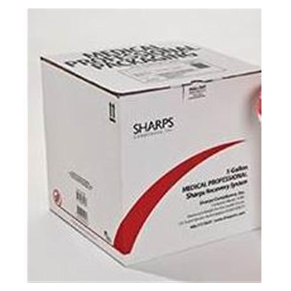 Sharps Compliance Box Mailer 5gal USPS Cardboard Red/White Ea