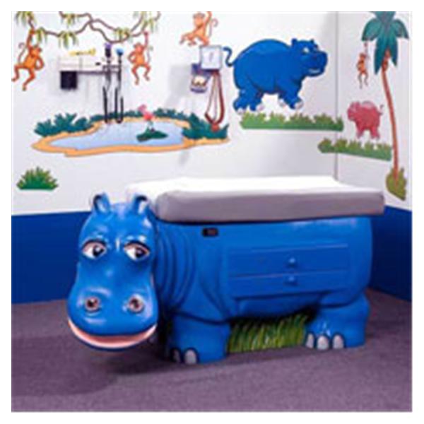 Pedia Pals  Table Exam Blue Hippo 400lb Capacity Ea