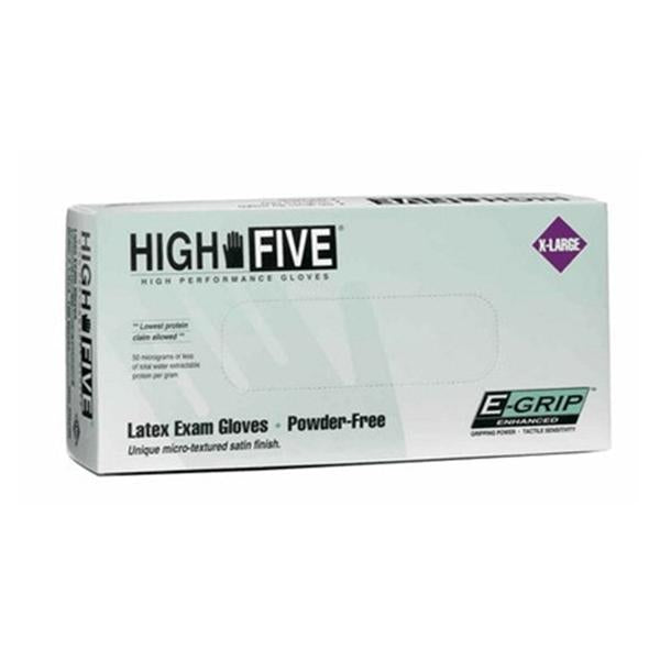 Microflex  Gloves Exam High Five E Grip PF Latex 9.5 in Lg Natural 1000/Ca