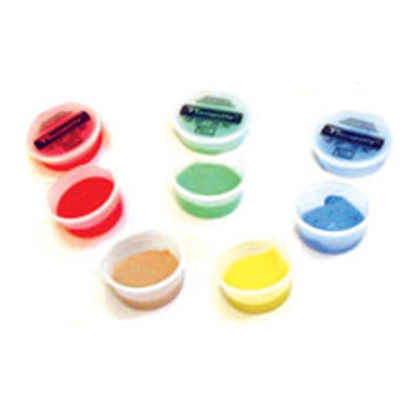 Fabrication Enterprises Putty Excrcs Cnd Thrpty Tn/Ylw/Rd/Grn/Blu X-Soft to Frm 5/St 5/Pk