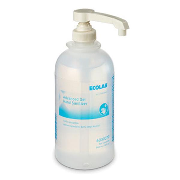 Huntington Med Hand Sanitizer Gel EcoLab 540 mL 540mL/Bt, 12 BT/CA (6030370)