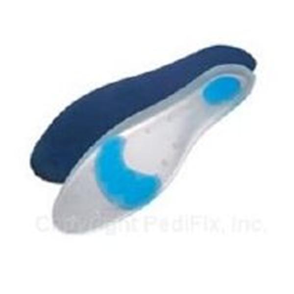 Pedifix Insole Replacement GelStep Fl Lngth/Cvrd Blue Size Medium 1/Pr