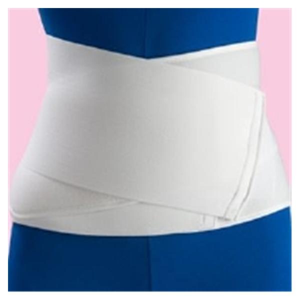 Frank Stubbs  Binder Compression Abdominal Elastic W White Size 12" X-Large Ea