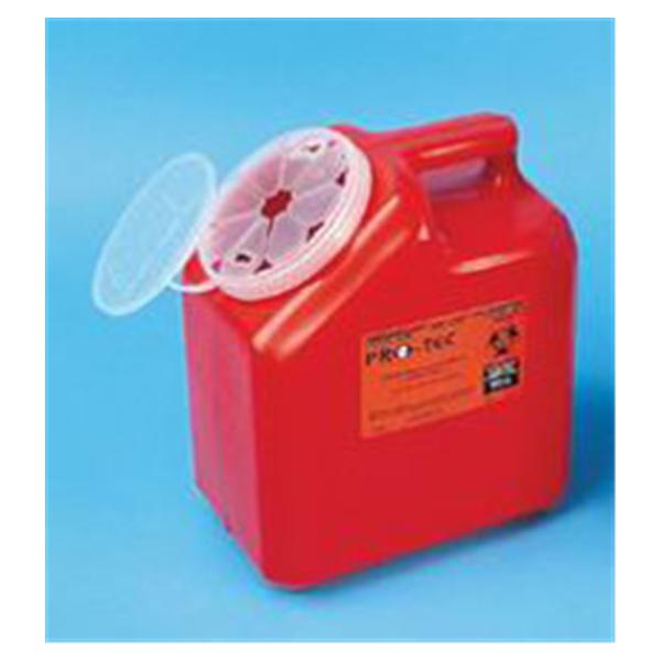 Pro-Tec Container Container Sharps Pro-Tec 2gal Polypropylene Red/Translucent Ea, 24 EA/CA (62000-024)