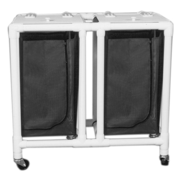 Regular Capacity Double PVC Hamper Carts