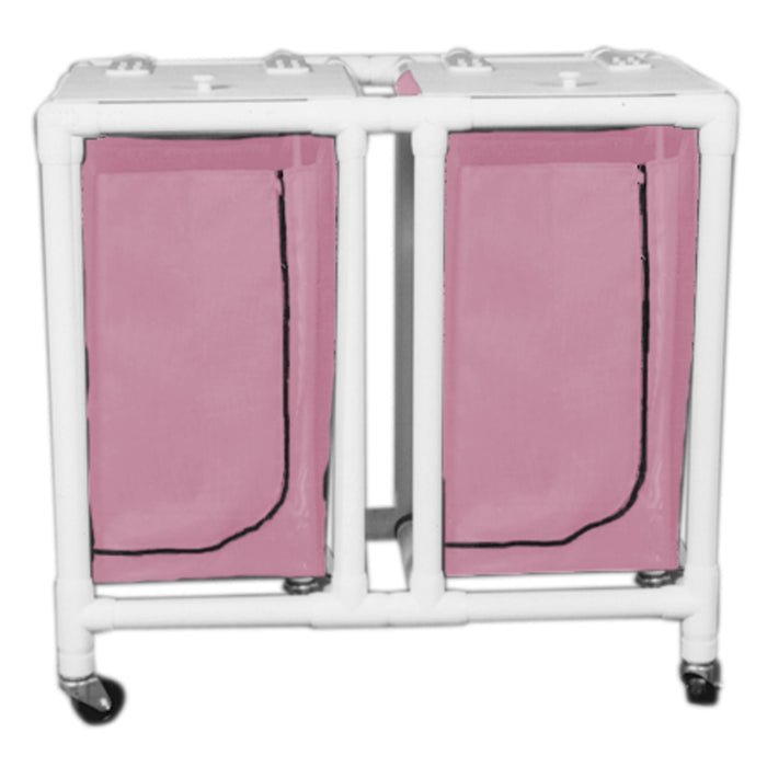 Regular Capacity Double PVC Hamper Carts