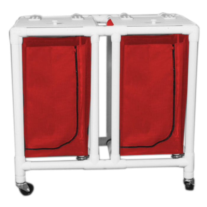 Regular Capacity Double PVC Hamper Carts