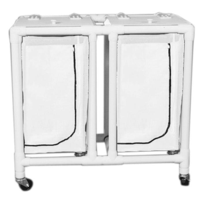 Regular Capacity Double PVC Hamper Carts