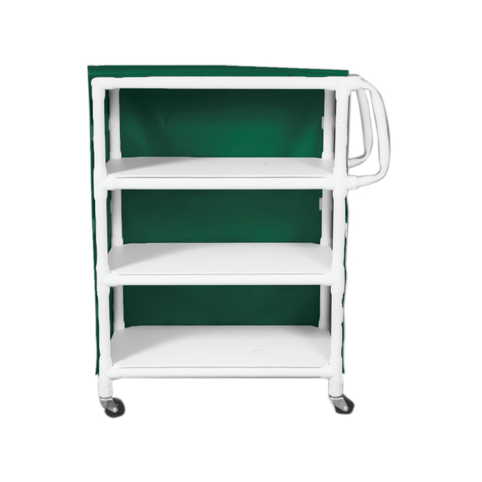 3-Shelf Linen Cart with Mesh or Vinyl Cover