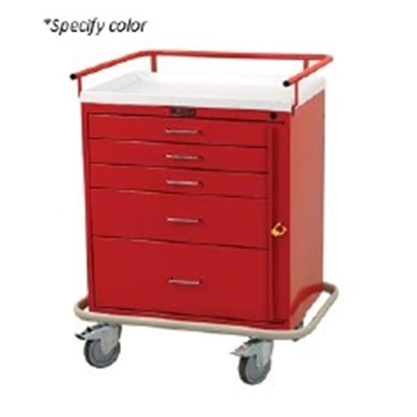 Harloff Manufacturing Cart Emergency 5 Drawer Ea