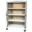 Extra-Deep 4-Shelf Linen Cart with Mesh or Vinyl Cover