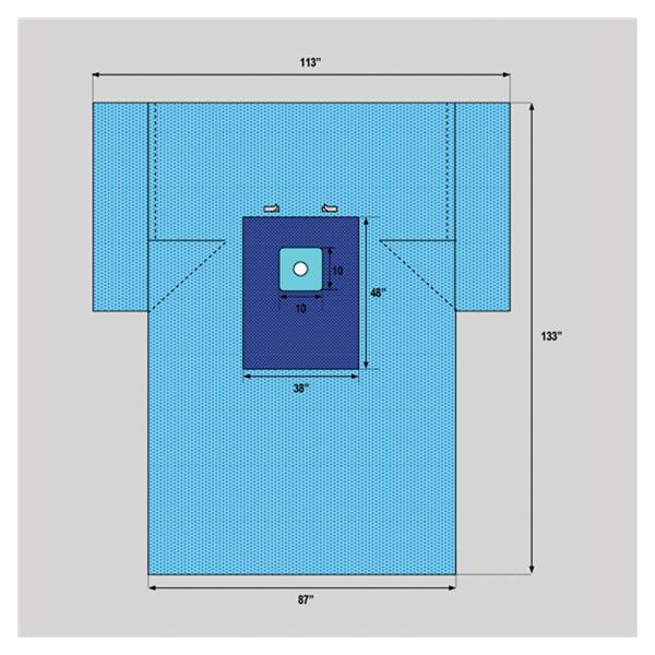 Welmed  Drape Lower Extremity Lower Extremity 2.5 Fen 113x133 T Strl Ea, 14 EA/CA (1222-8430)