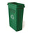 Rubbermaid Container Recycling Slim Jim Plastic 23gal Green 4/Pk