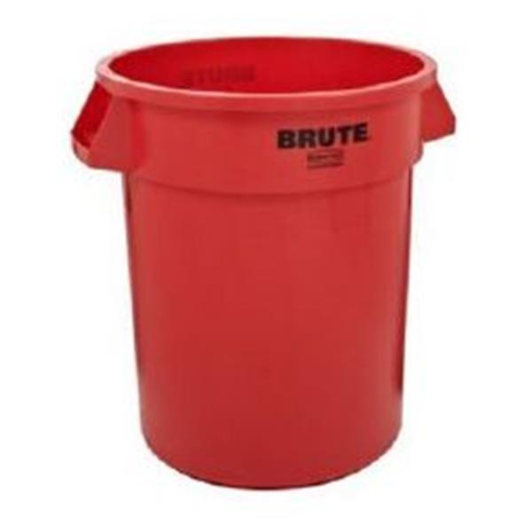 Rubbermaid Container Utility Brute Plastic 50gal Red 3/Ca