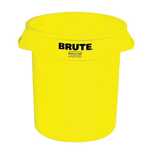 Rubbermaid Container Utility Brute Plastic 50gal Yellow 3/Ca