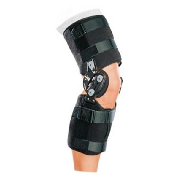 DJO Brace Post-Op Fast Fit TROM Adult Knee Black Size Medium Ea