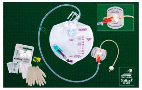 CR Bar Surestep Foley Trays - Foley Catheter Tray with Urine Meter, 16 Fr - A903416A