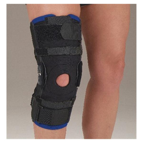 Deroyal Industries  Brace Wraparound Hypercontrol Knee 3Tx Black/Blue Size Large Ea