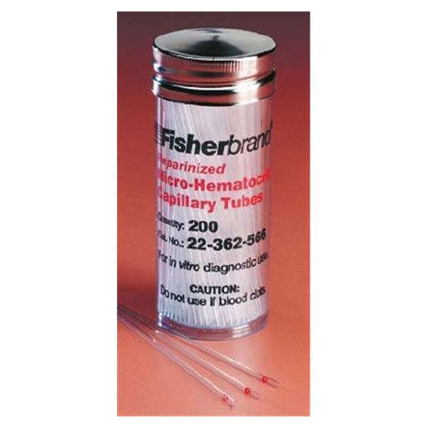 Fisher Scientific  Microhematocrit Heparin Capillary Tube Glass 200/Pk