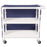 Wide 2-Shelf Linen Cart with Mesh or Vinyl Cover