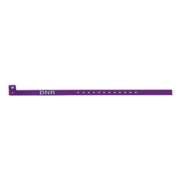 TimeMed a Div of PDC Alert Wristband DNR Vinyl Purple Adult / Pediatric 500/Bx