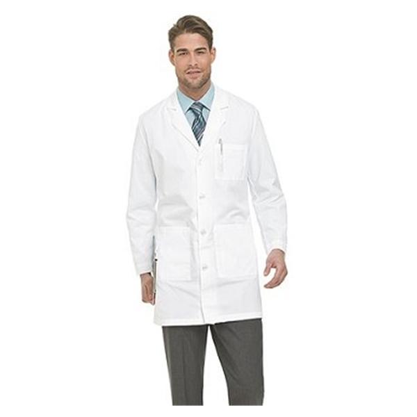 Landau Uniforms  Lab Coat 65% Polyester / 35% Cotton Mens White Size 36 Ea (3124-WWSC-36)