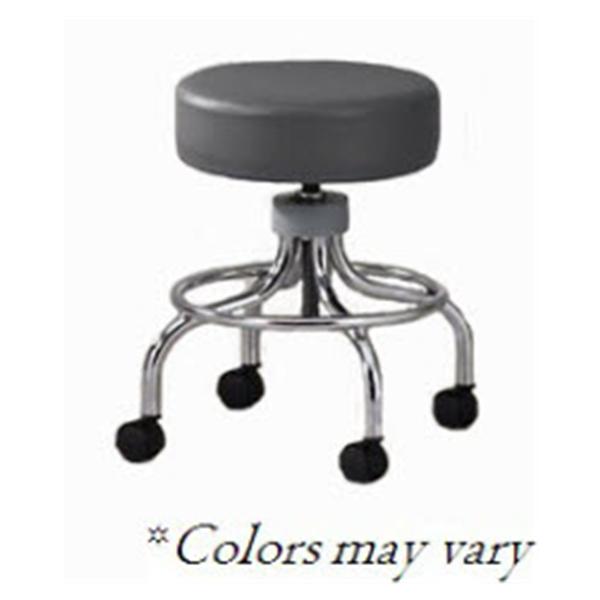 Clinton Industries Stool Exam Value Series Burgundy 4 Lg/2 Rbr Cstr Backless ea