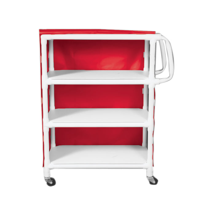 3-Shelf Linen Cart with Mesh or Vinyl Cover