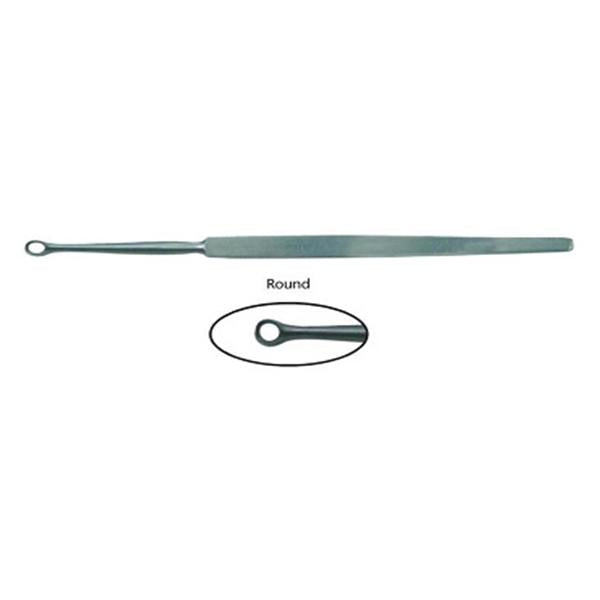 BR Surgical Curette Lupus Fox 5-1/2" Round Tip Ea