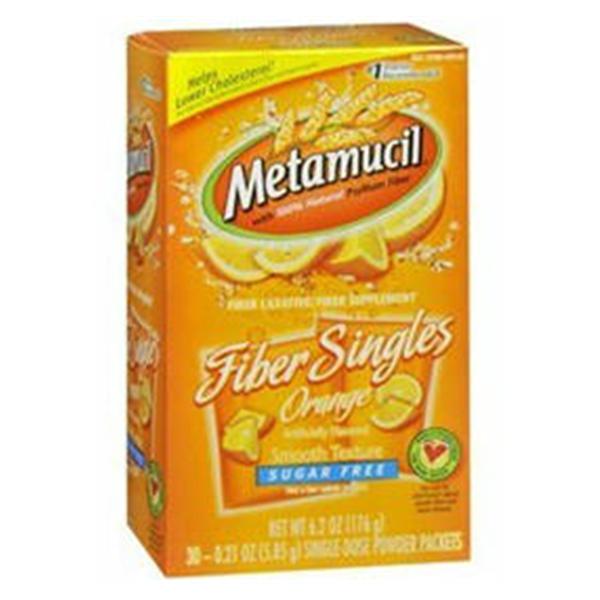 Procter & Gamble Dist Metamucil Powder Singles 12gm Smooth Orange Sugar Free 30/Pk