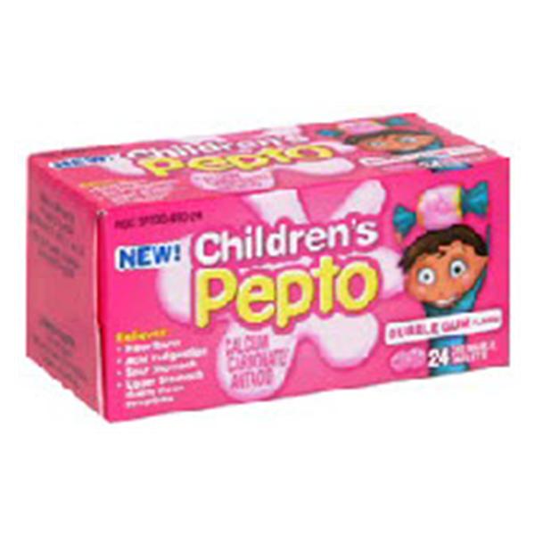 Procter & Gamble Pharmaceutic Pepto-Bismol Children Chewable Tablets 400mg Bubblegum 24/Bt