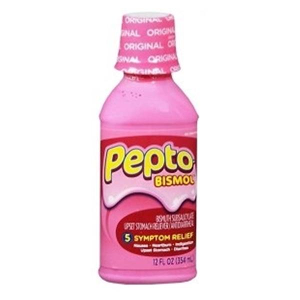 Procter & Gamble Dist Pepto-Bismol Liquid Bottle 262mg Reg Original 12oz/Bt, 12 BT/CA (149003942)