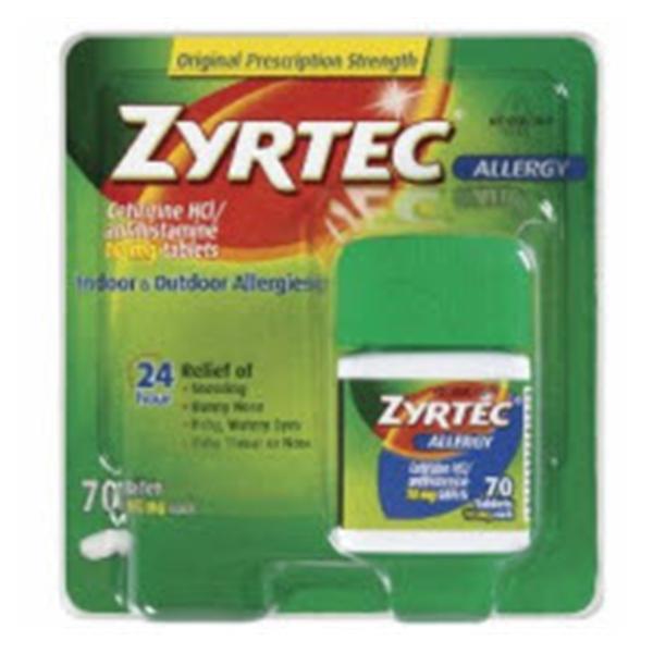 J&J Consumer Products Zyrtec Allergy Liquid Gel Capsules 10mg 25/Bt