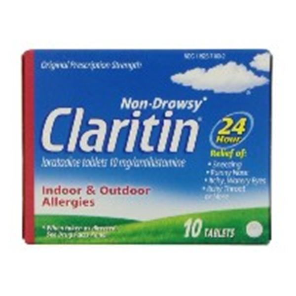 Merck Sharp & Dohme  Claritin Allergy Tablets 10mg 10/Bx