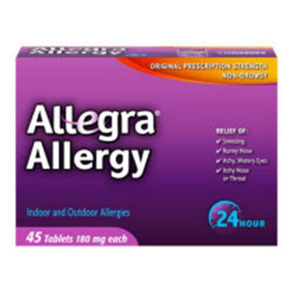 Chattem Drug Allegra 24Hr Tablets 180mg 30/Pk