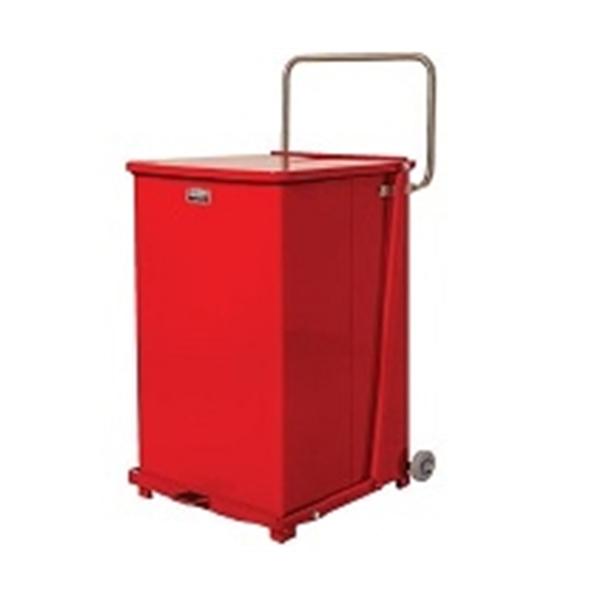 Rubbermaid Container Waste Defenders 40gal Steel Red Ea