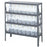 SHELVING, STEEL, 24 CLR BINS, 12"X36"X39"H