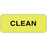 Laguna Coast Associates Cleaned and Checked Labels - Clean Label, Fluorescent Yellow - CS716-K